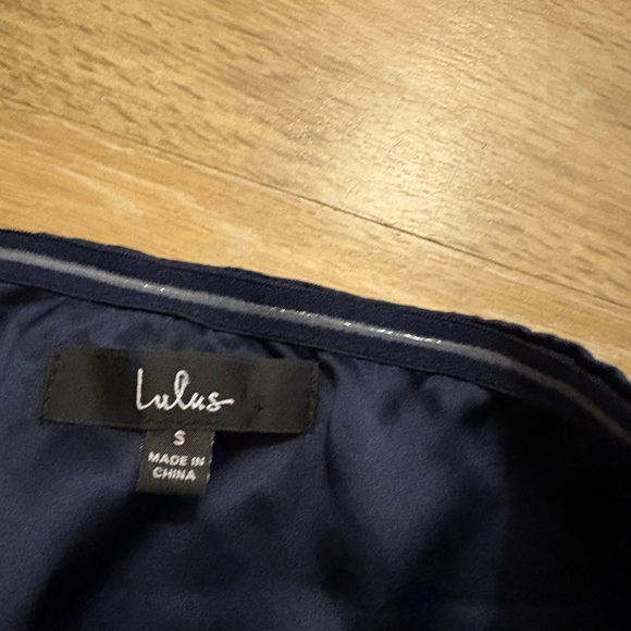 Lulus Law of Attraction Navy Blue One-Shoulder Asymmetrical Midi Dress - Picture 8 of 11